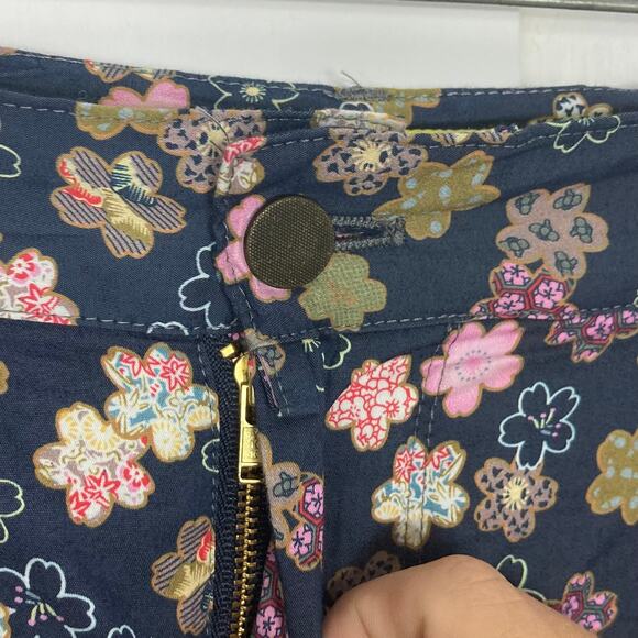 NWOT DESCENDENT OF THIEVES Pants Men 36 Floral BoxerFit Navy Pink”Don’t Tell Mom - Picture 7 of 11